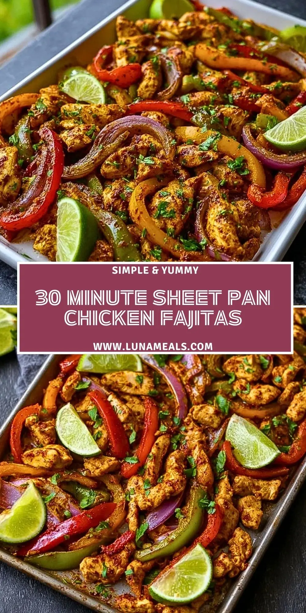 30 Minute Sheet Pan Chicken Fajitas (2)
