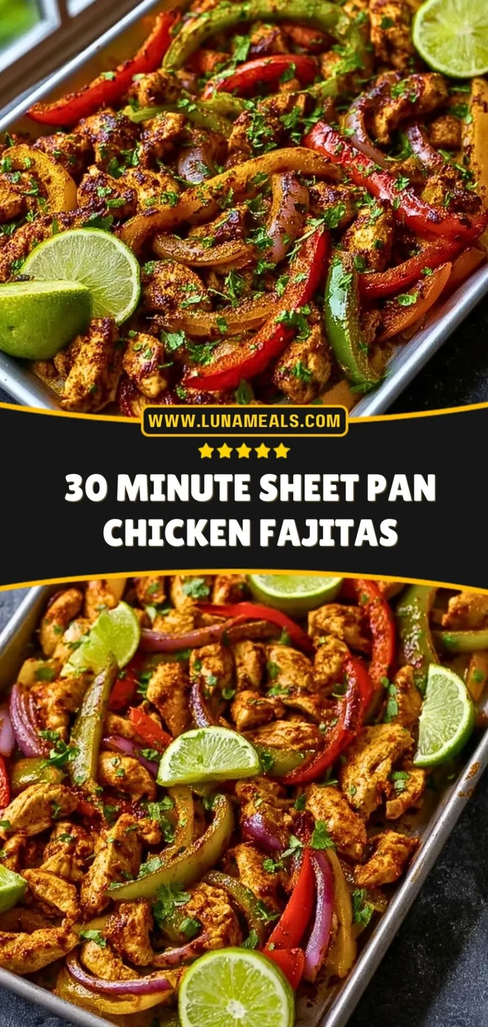 30 Minute Sheet Pan Chicken Fajitas (3)