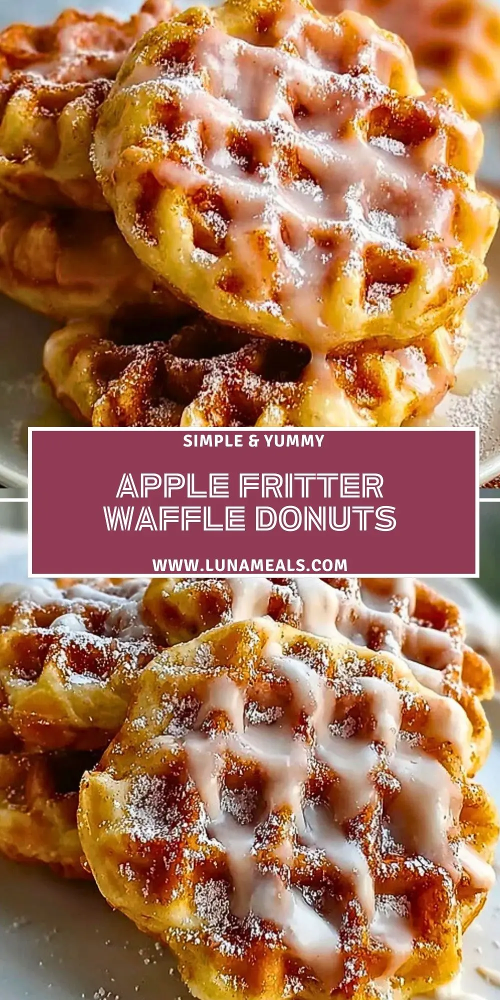 Apple Fritter Waffle Donuts (2)