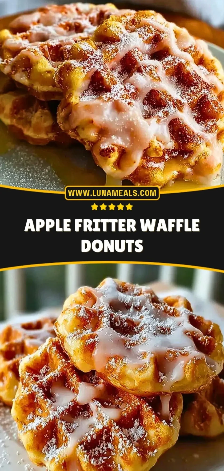 Apple Fritter Waffle Donuts (3)