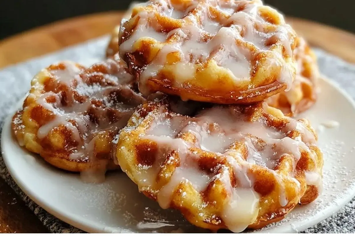 Apple Fritter Waffle Donuts