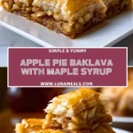 Apple Pie Baklava with Maple Syrup (2)