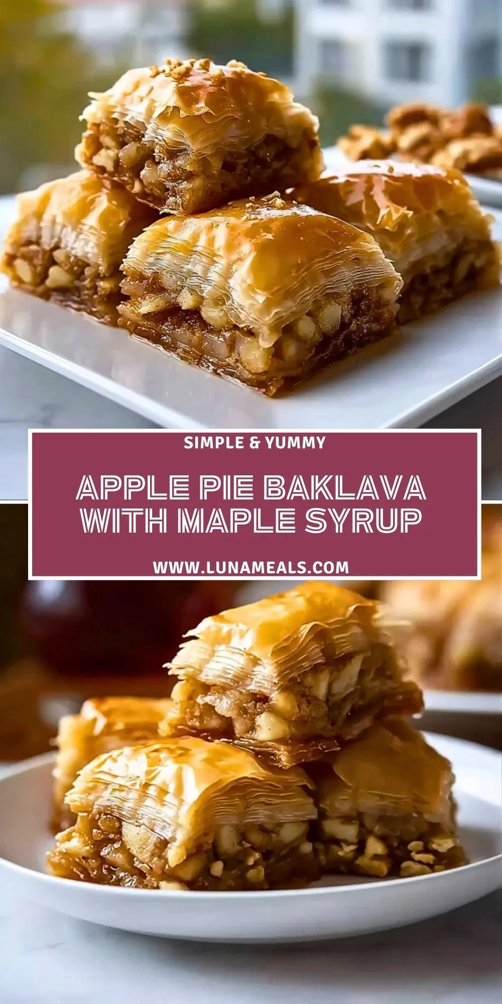 Apple Pie Baklava with Maple Syrup (2)