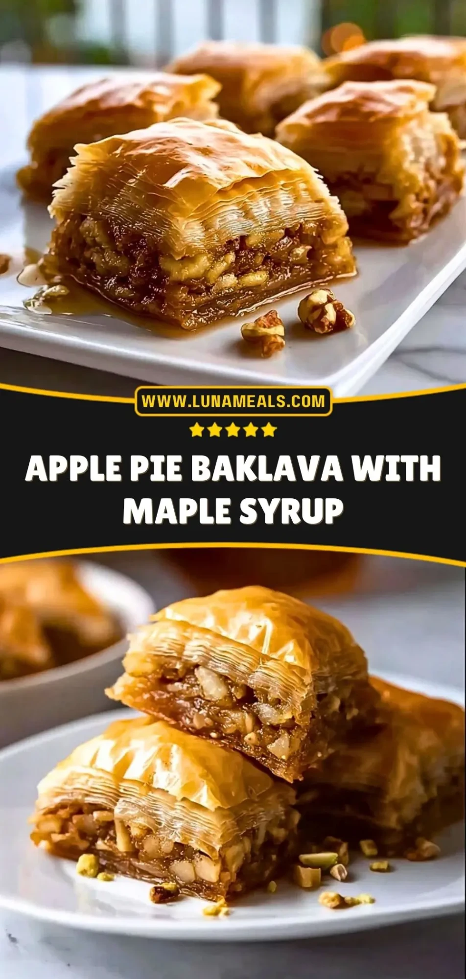 Apple Pie Baklava with Maple Syrup (3)