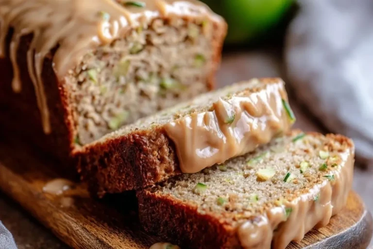 Apple Zucchini Bread with Brown Sugar Frosting