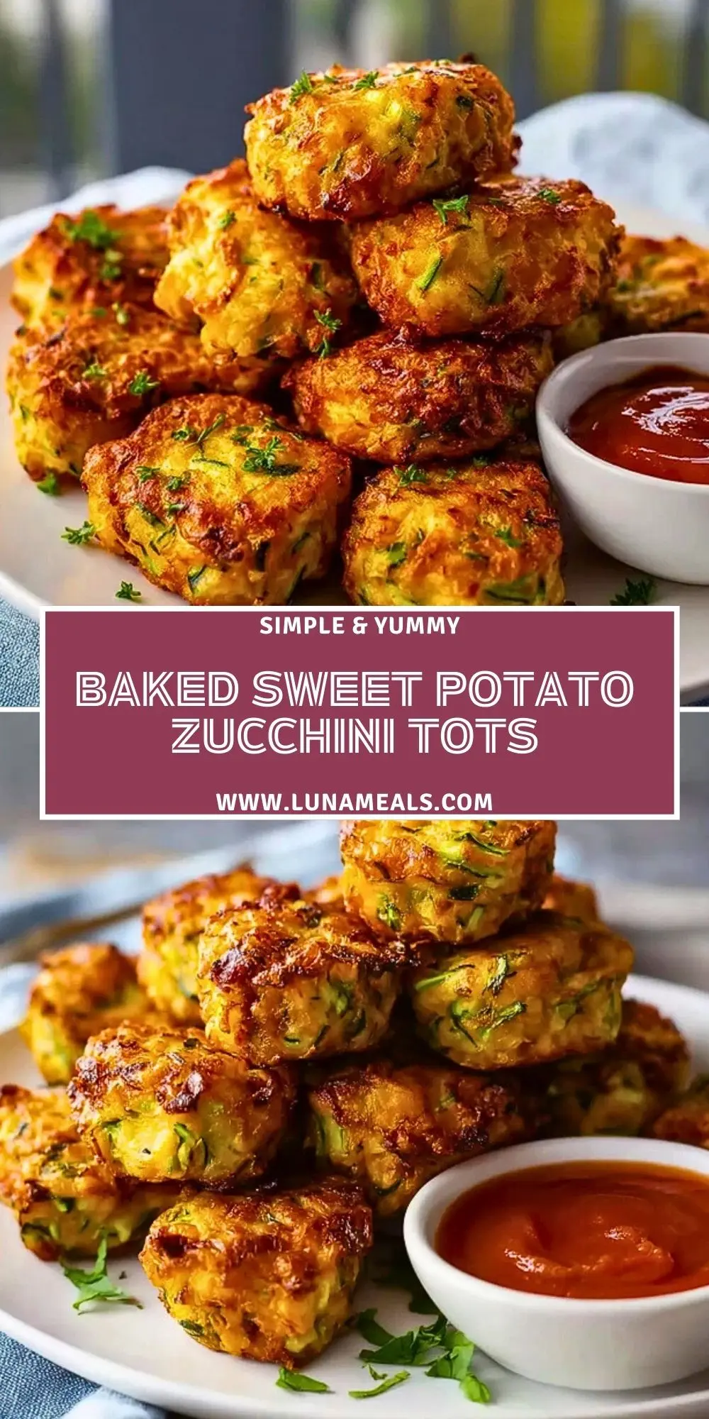 Baked Sweet Potato Zucchini Tots (2)