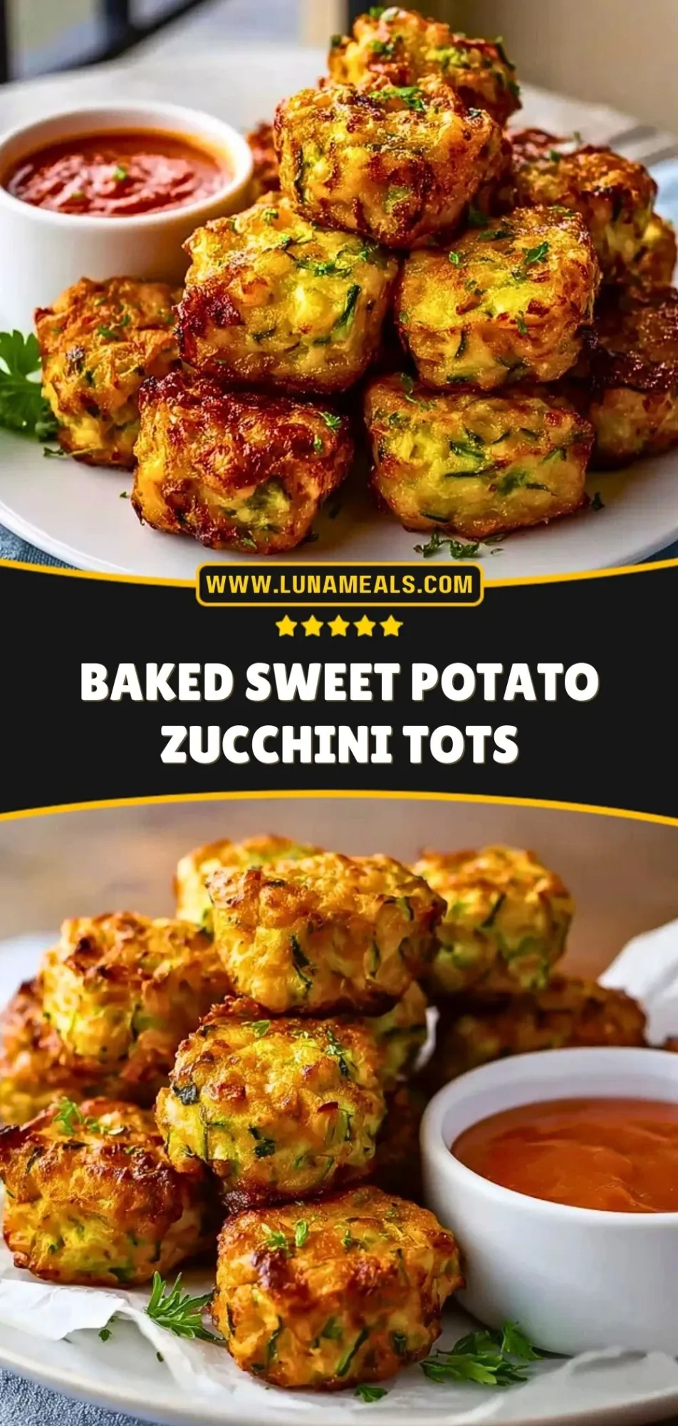 Baked Sweet Potato Zucchini Tots (3)