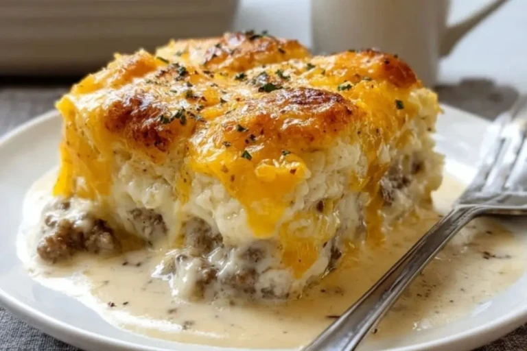 Biscuits and Gravy Casserole