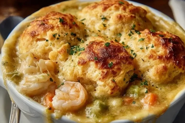 Cheddar Bay Biscuit Seafood Pot Pie
