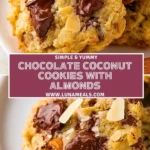 Chocolate Coconut Cookies with Almonds (2)