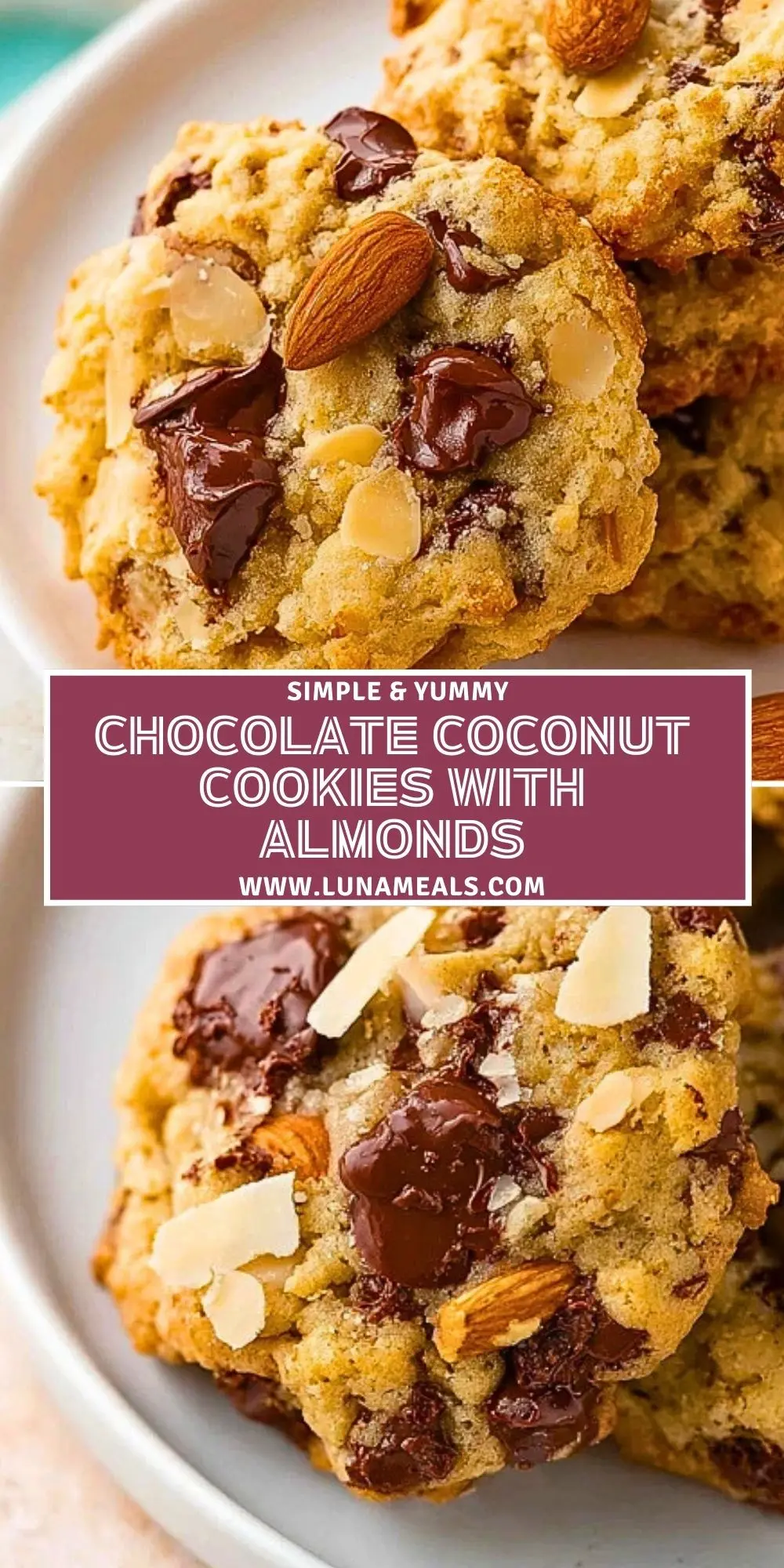Chocolate Coconut Cookies with Almonds (2)