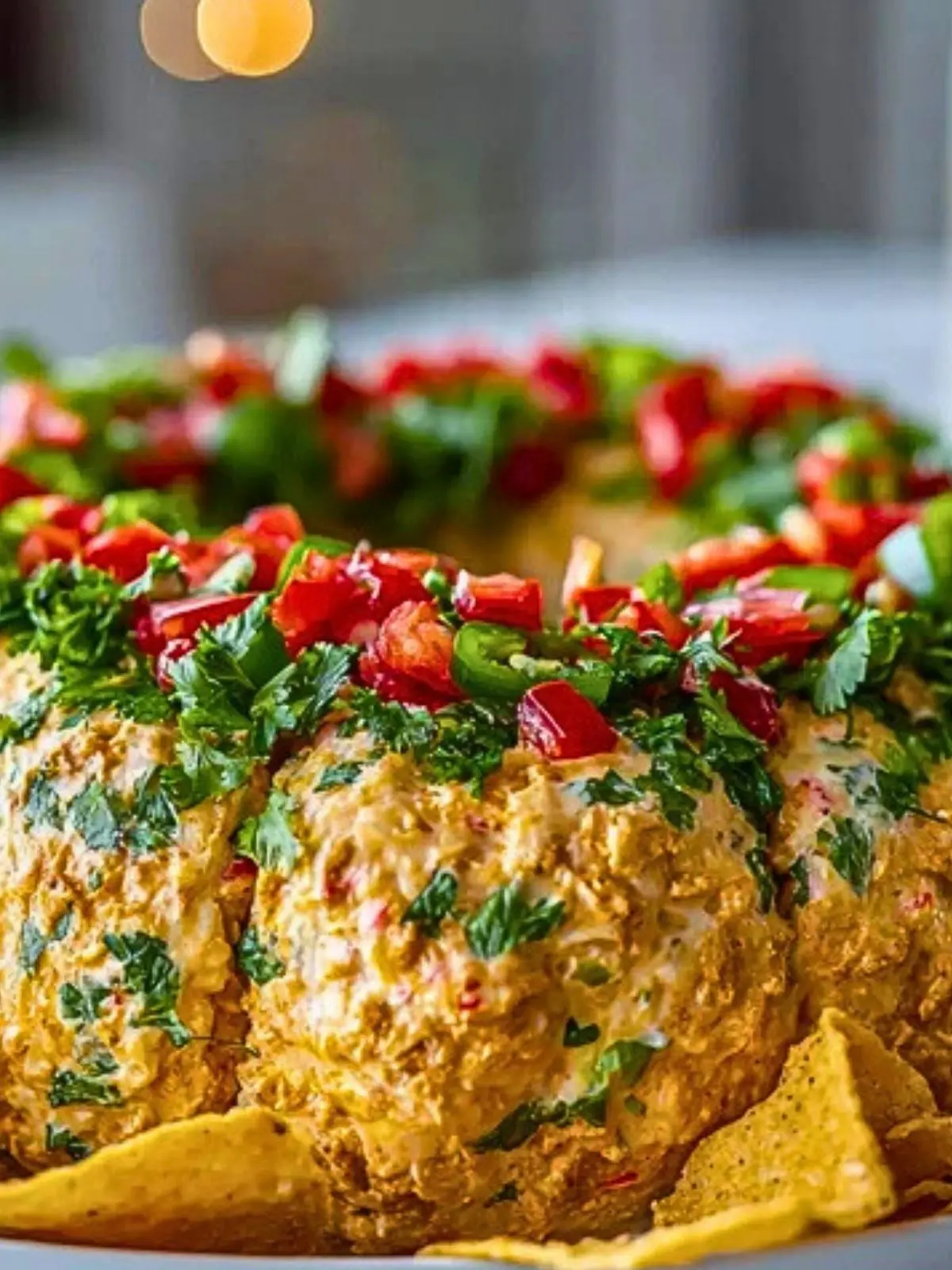 Christmas Taco Cheese Ball Wreath (1)