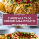 Christmas Taco Cheese Ball Wreath (3)