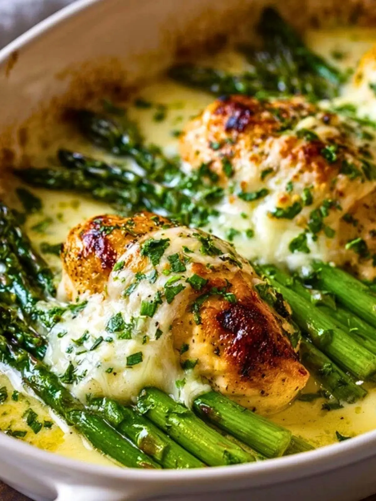 Creamy Baked Chicken and Asparagus (1)