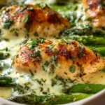 Creamy Baked Chicken and Asparagus