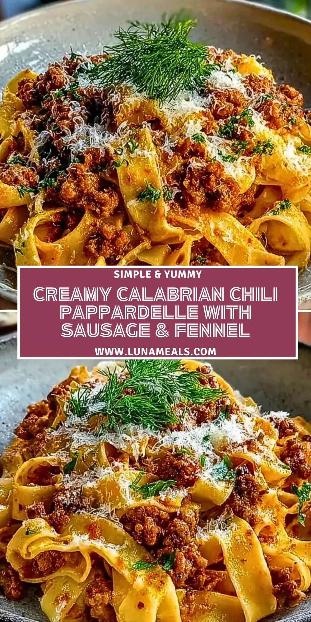 Creamy Calabrian Chili Pappardelle with Sausage & Fennel (2)