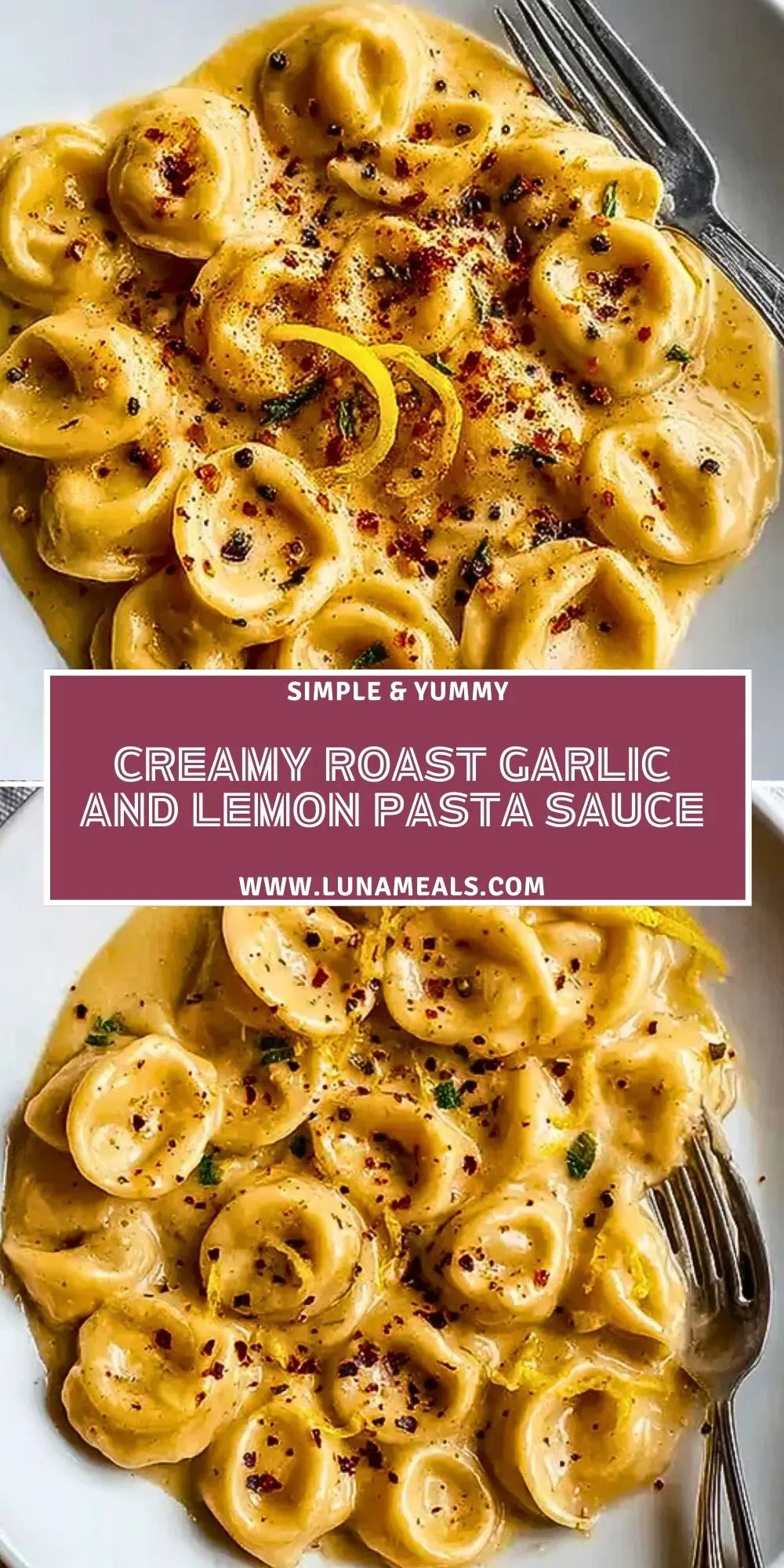 Creamy Roast Garlic and Lemon Pasta Sauce (2)