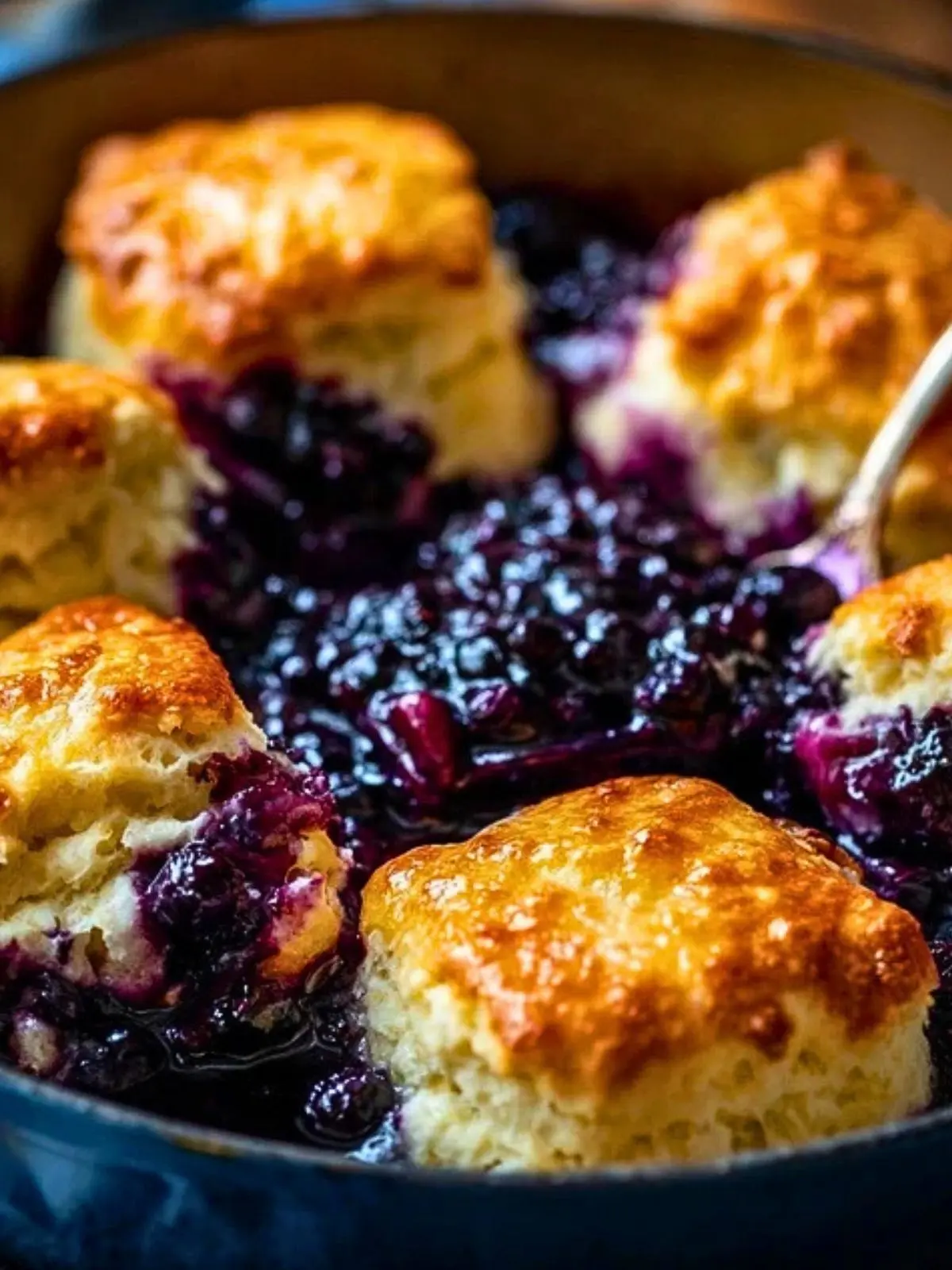 Delicious Blueberry Butter Swim Biscuits (1)