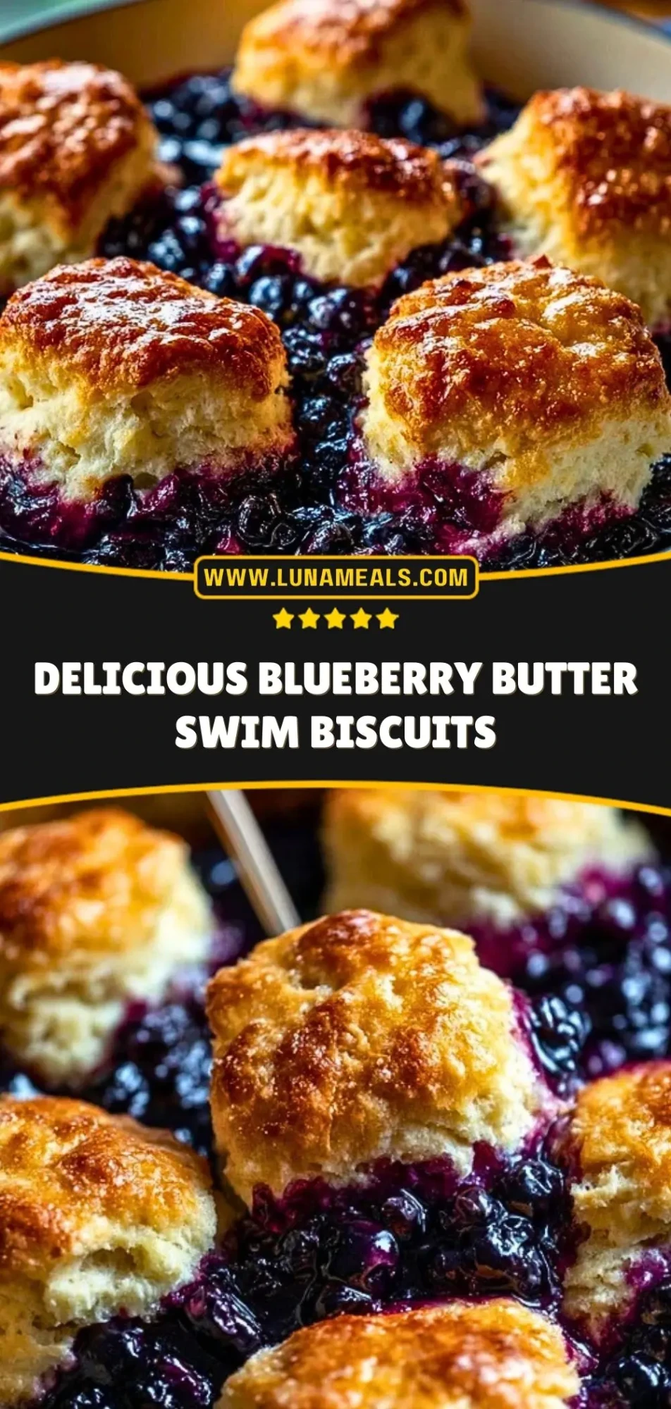 Delicious Blueberry Butter Swim Biscuits (3)