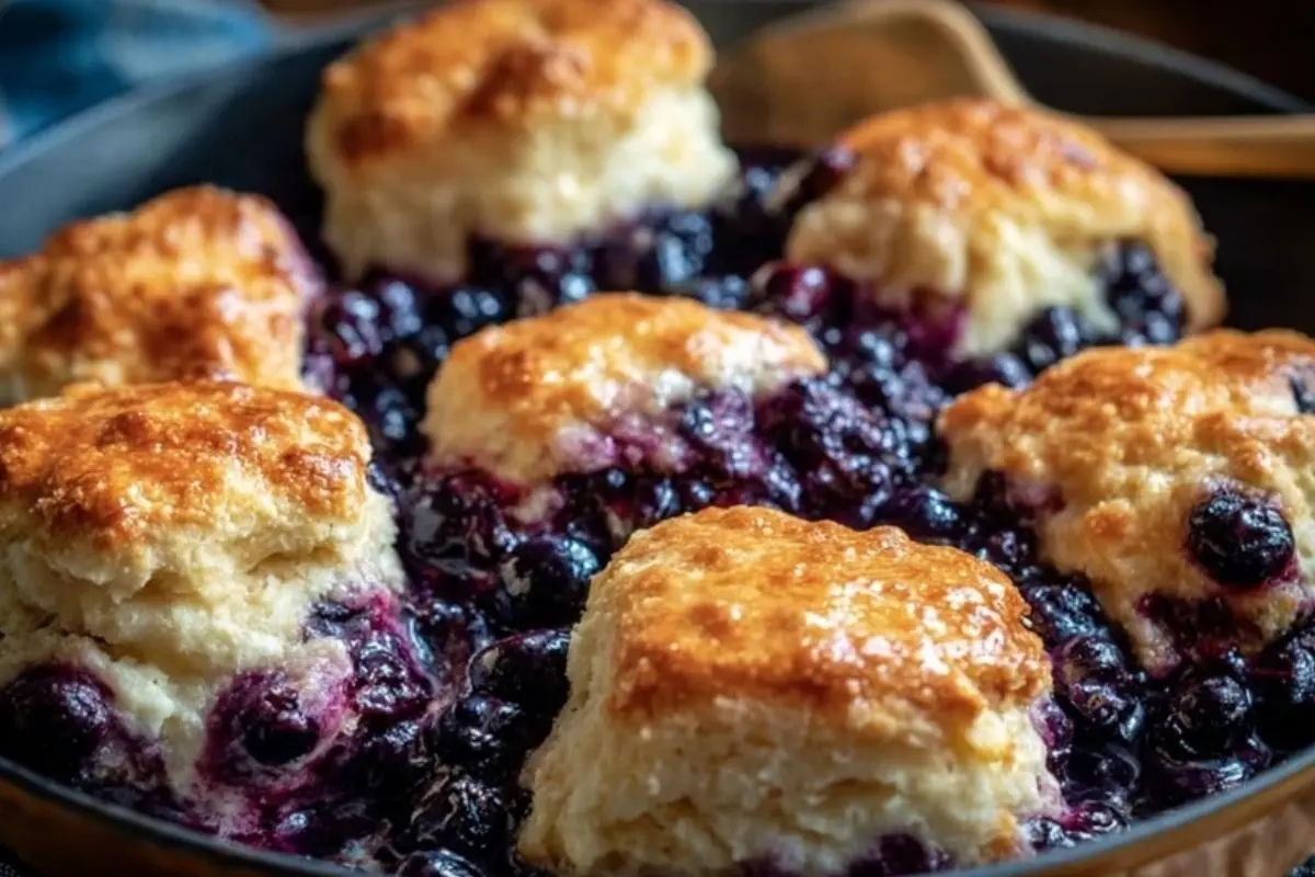 Delicious Blueberry Butter Swim Biscuits