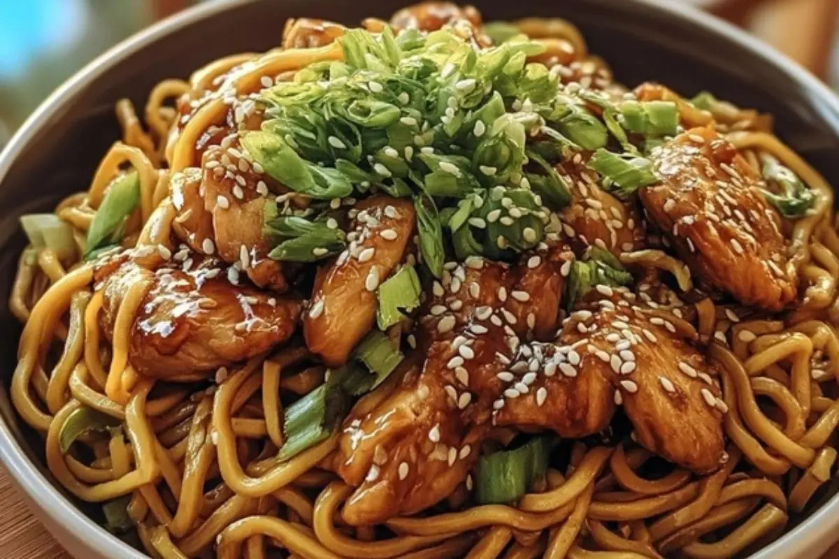 Delicious Chicken Teriyaki Noodles