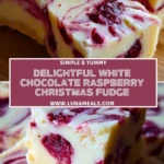Delightful White Chocolate Raspberry Christmas Fudge (2)