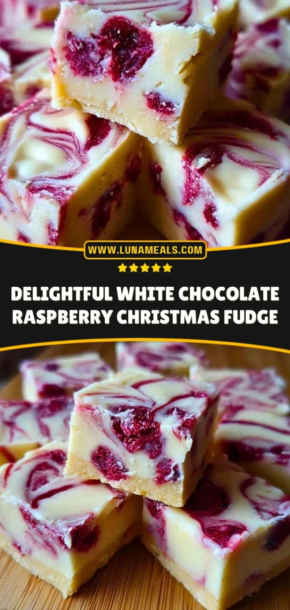 Delightful White Chocolate Raspberry Christmas Fudge (3)