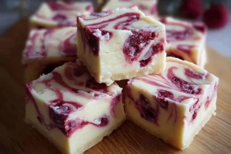 Delightful White Chocolate Raspberry Christmas Fudge