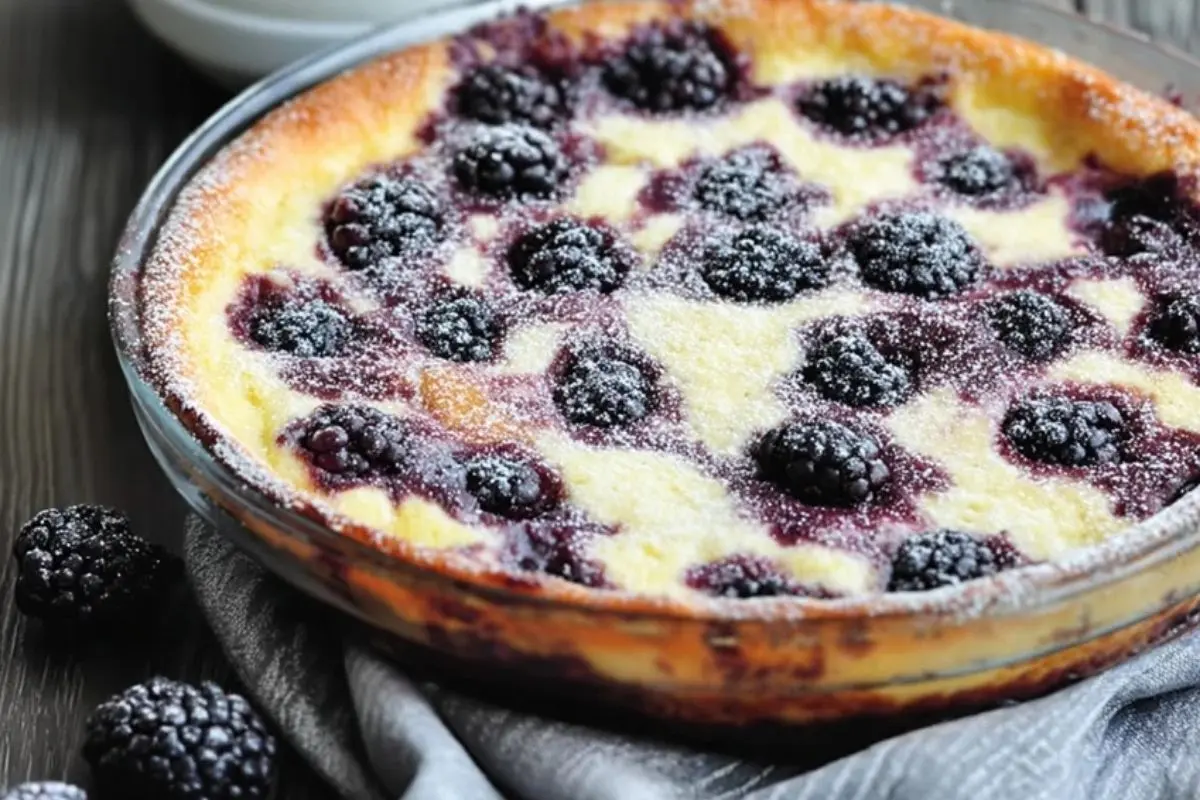Easy Homemade Blackberry Clafoutis
