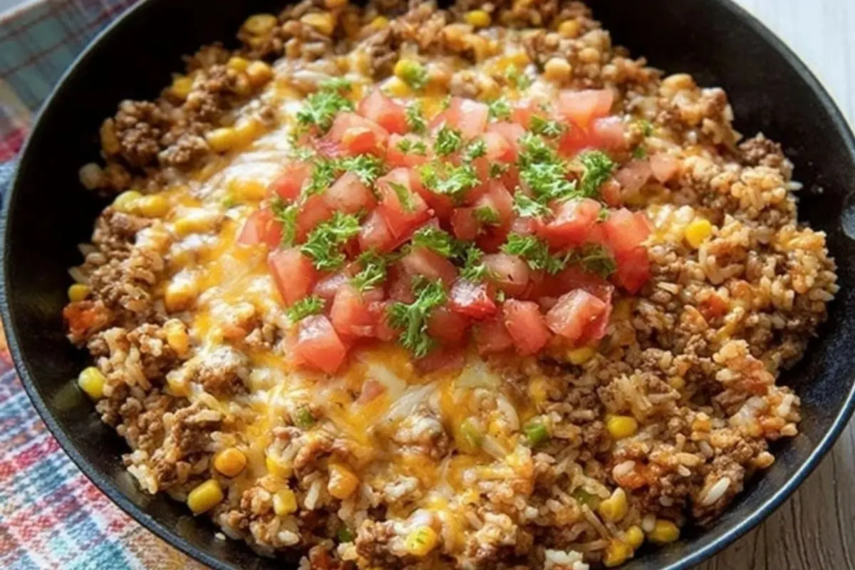 Easy One Pot Mexican Rice Casserole