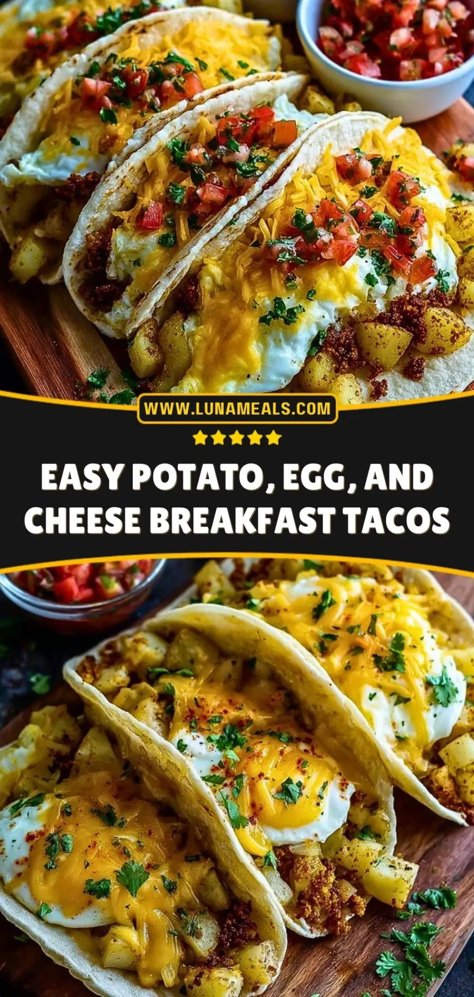 Easy Potato, Egg, and Cheese Breakfast Tacos (3)