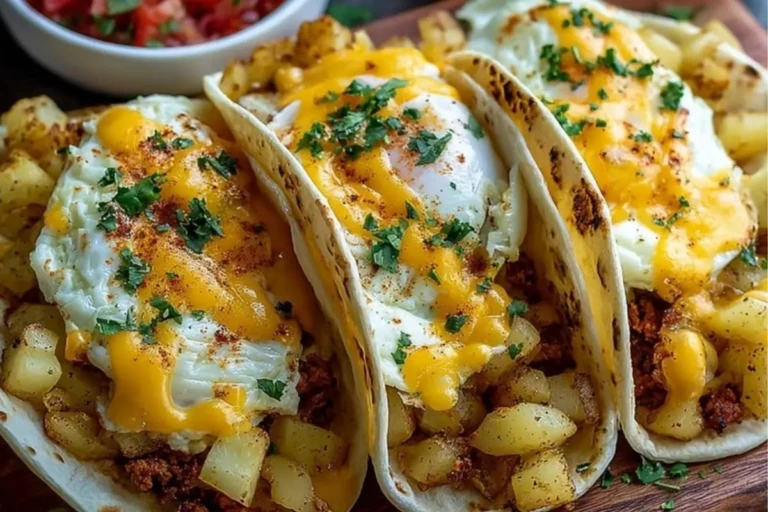 Easy Potato, Egg, and Cheese Breakfast Tacos