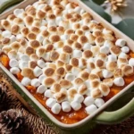 Glazed Candied Sweet Potatoes With Marshmallows