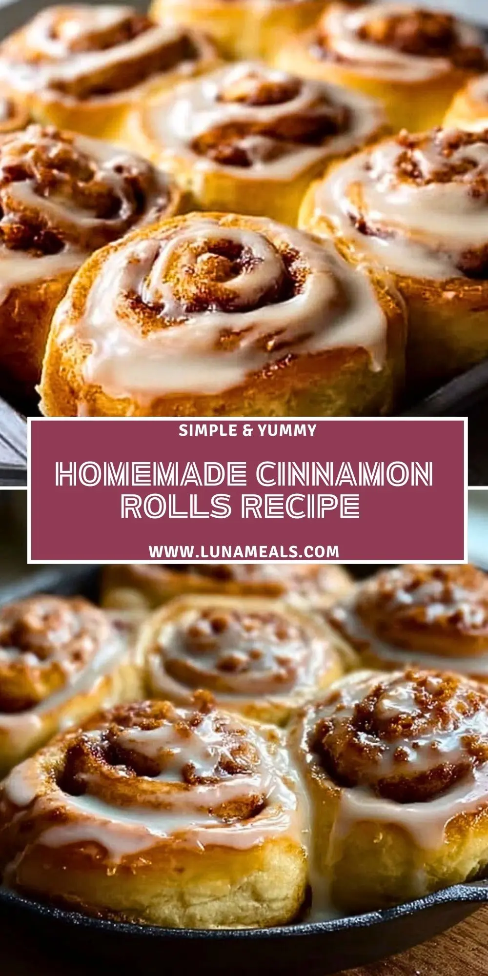 Homemade Cinnamon Rolls Recipe Pin 1