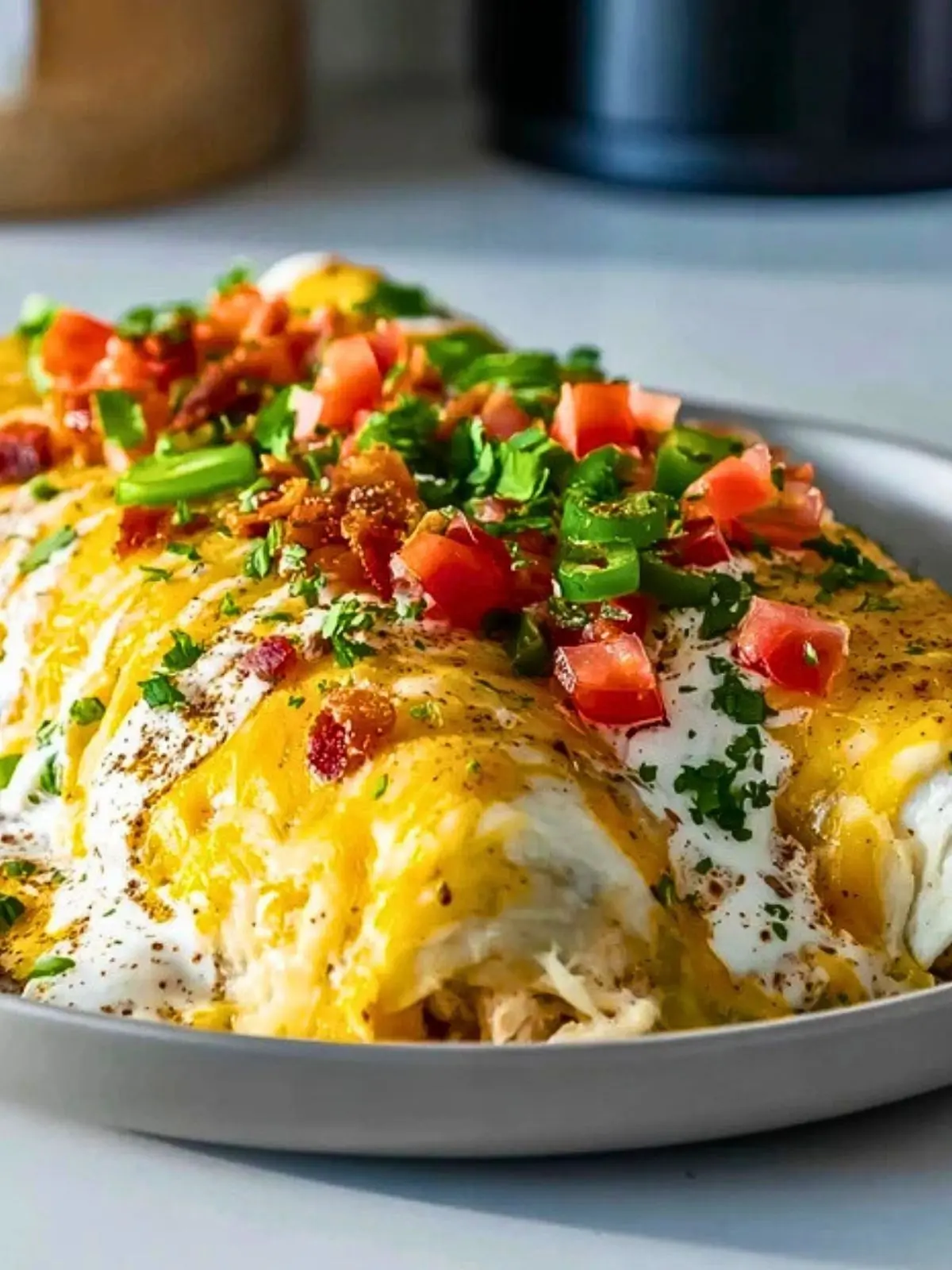 Jalapeño Popper Cheesy Chicken Enchiladas (1)