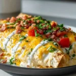 Jalapeño Popper Cheesy Chicken Enchiladas