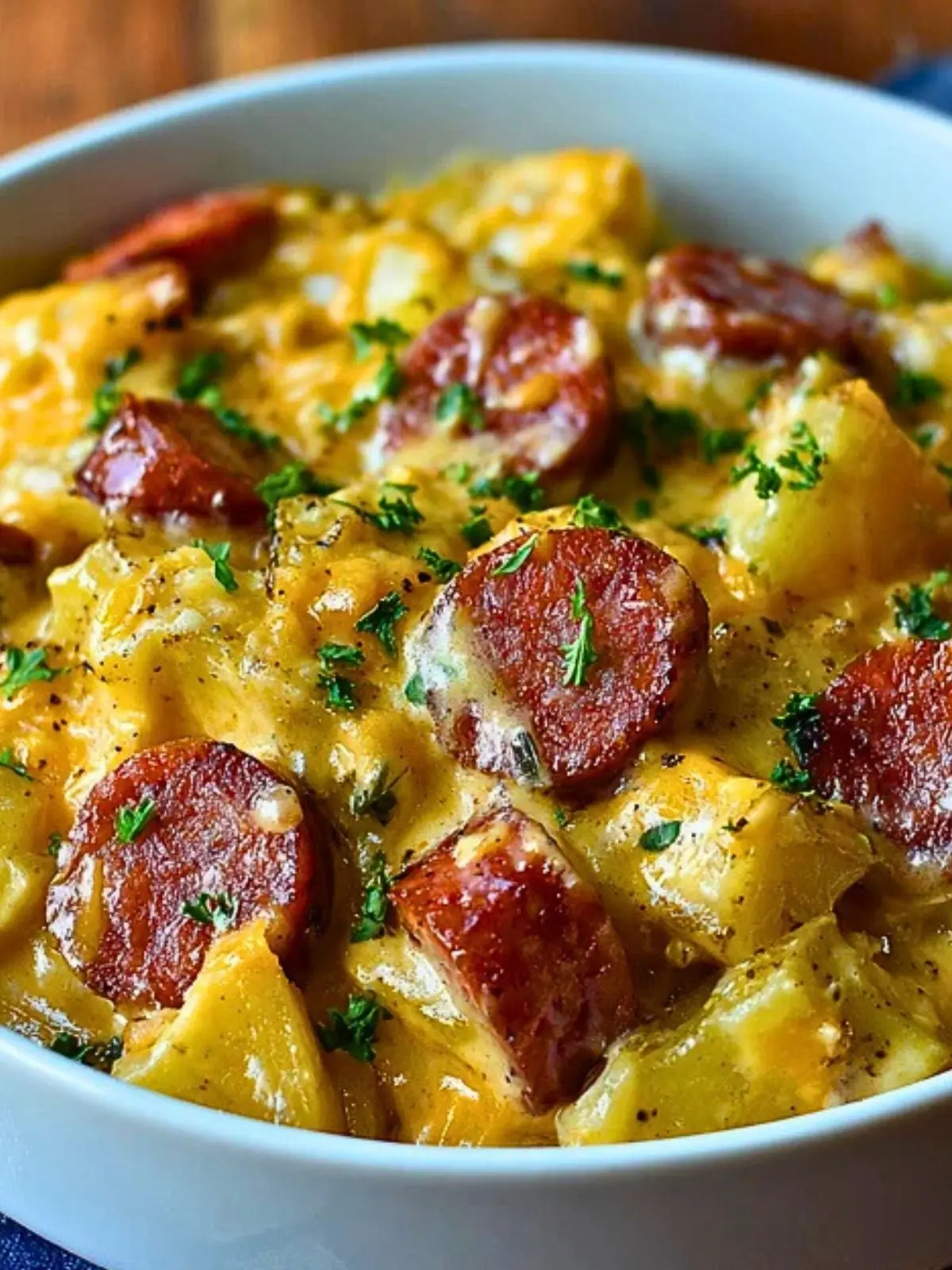 Kielbasa Sausage Cheesy Potato Casserole (1)
