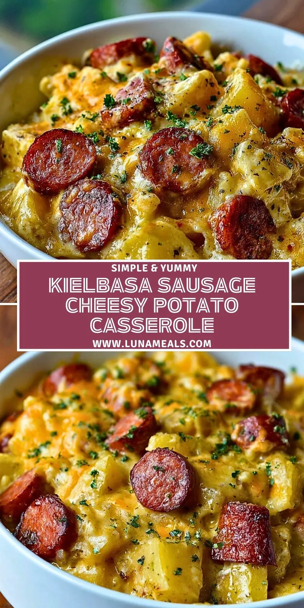 Kielbasa Sausage Cheesy Potato Casserole (2)