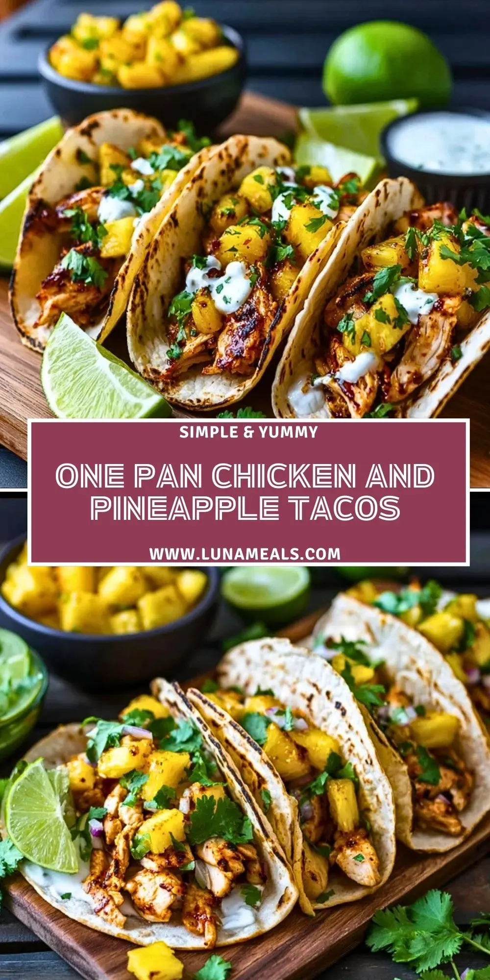 One Pan Chicken and Pineapple Tacos (2)