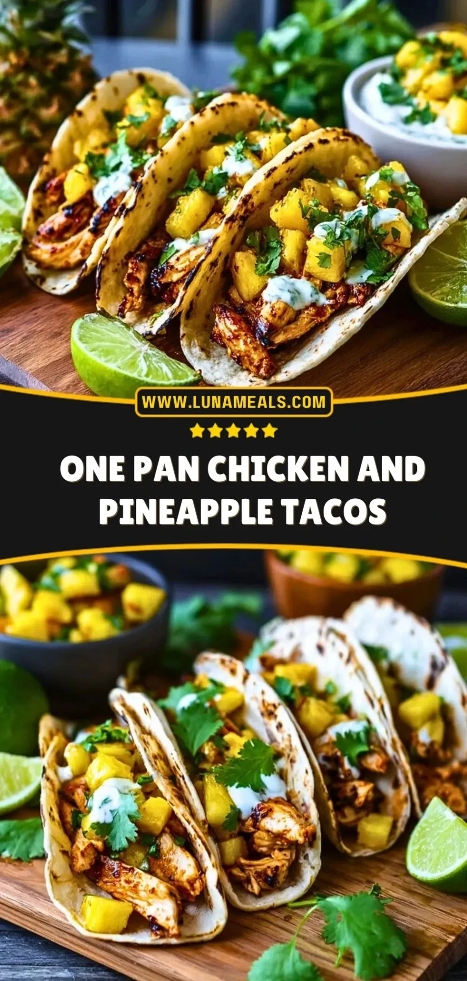 One Pan Chicken and Pineapple Tacos (3)