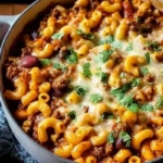 One Pot Chili Mac and Cheese