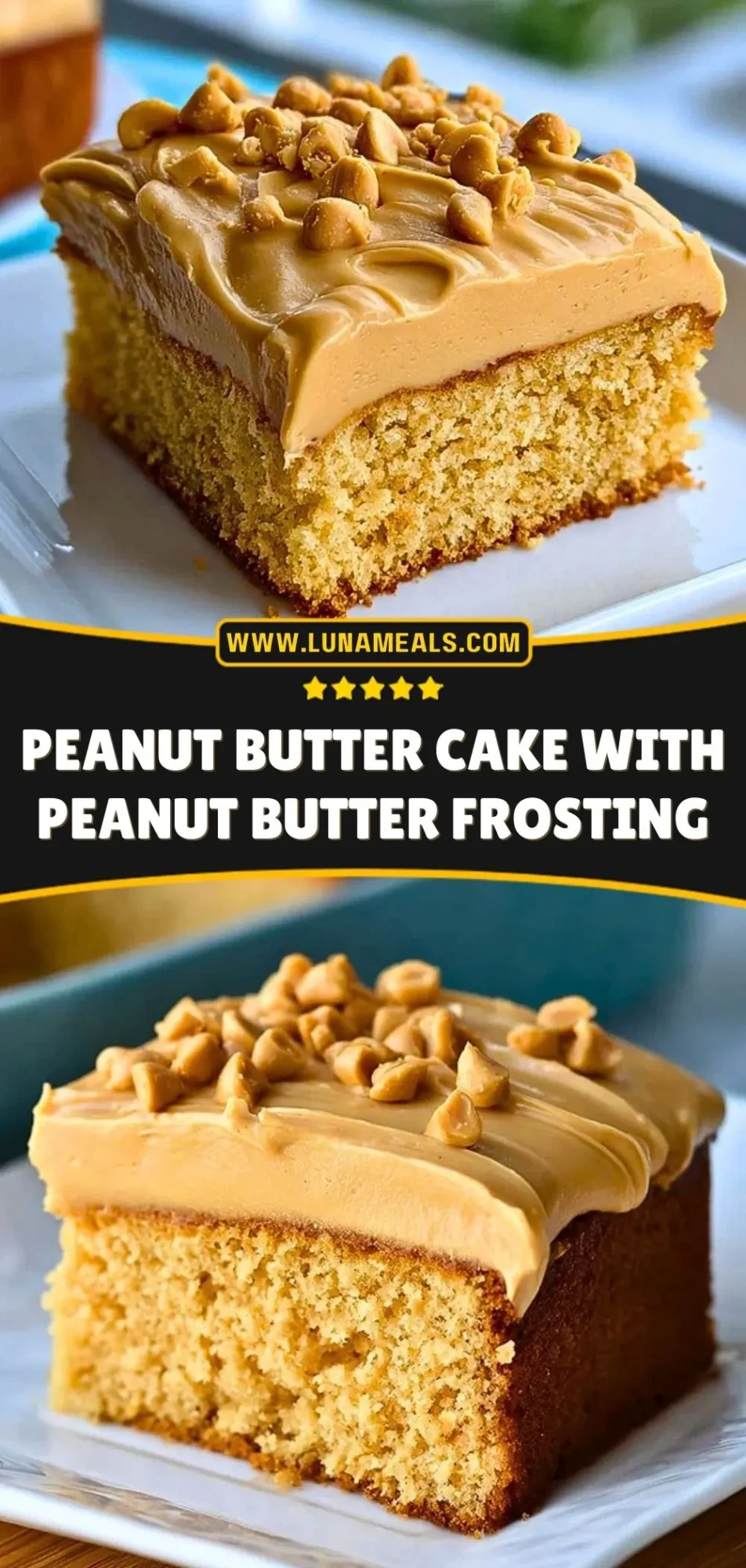 Peanut Butter Cake with Peanut Butter Frosting (3)