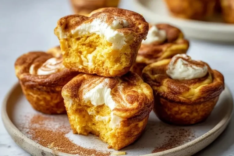 Pumpkin Cheesecake Muffins