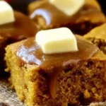 Pumpkin Cornbread with Cinnamon Honey Butter