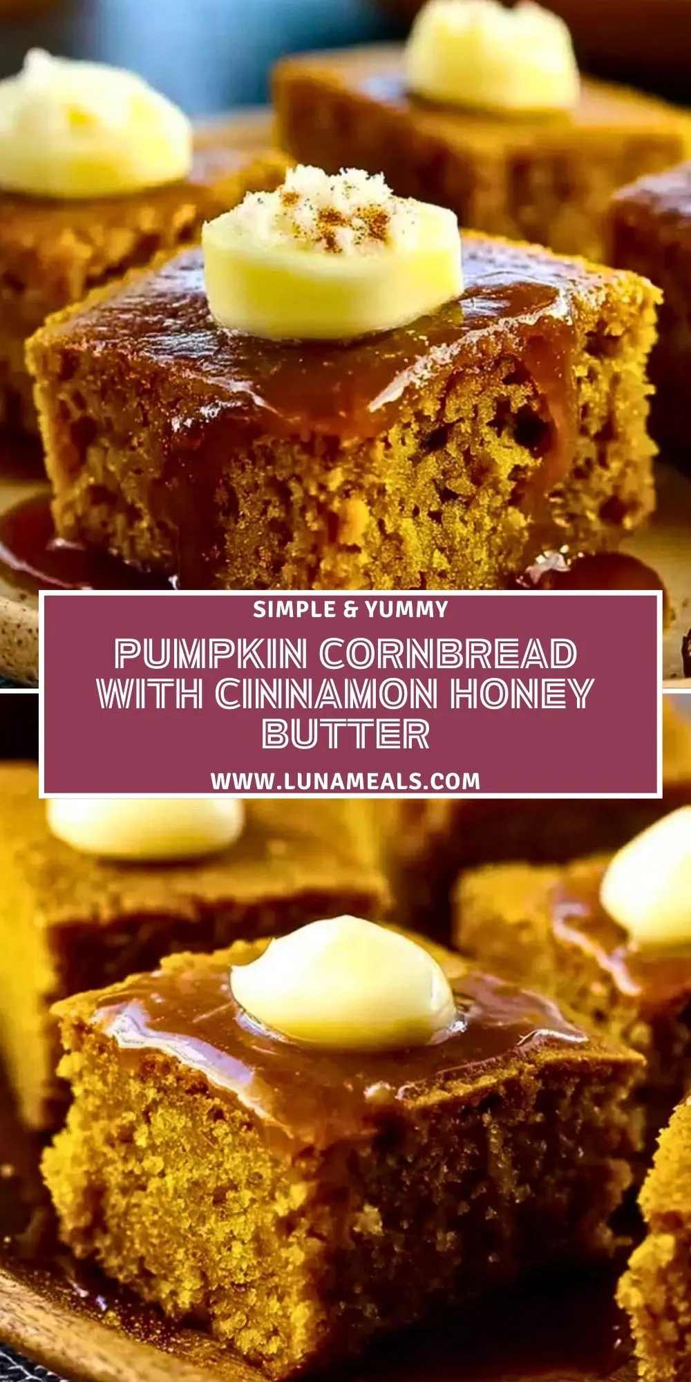 Pumpkin Cornbread with Cinnamon Honey Butter (2)