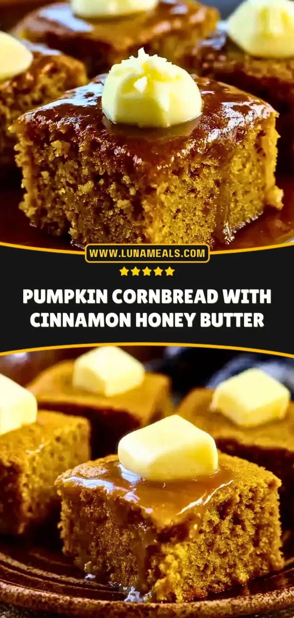 Pumpkin Cornbread with Cinnamon Honey Butter (3)