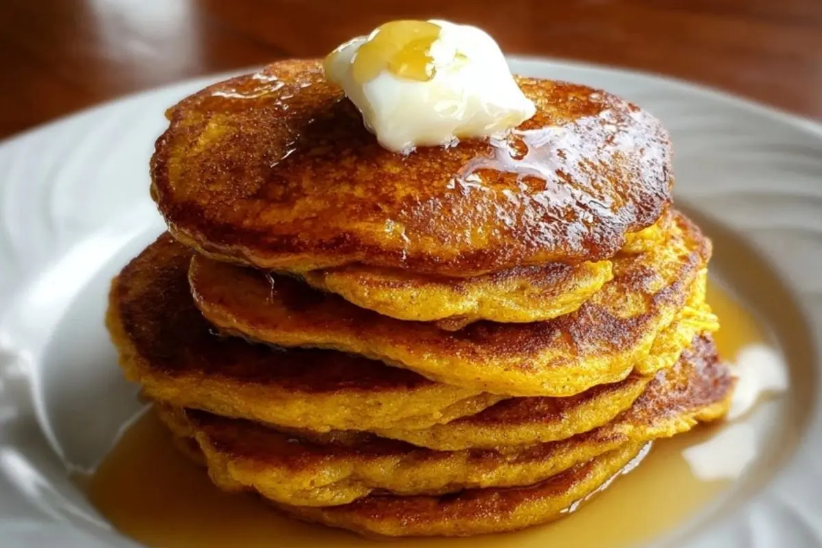 Pumpkin Greek Yogurt Pancakes