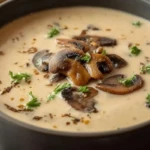 Slow Cooker Creamy Mushroom Soup