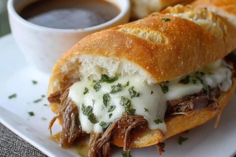 Slow Cooker French Dip Sandwiches