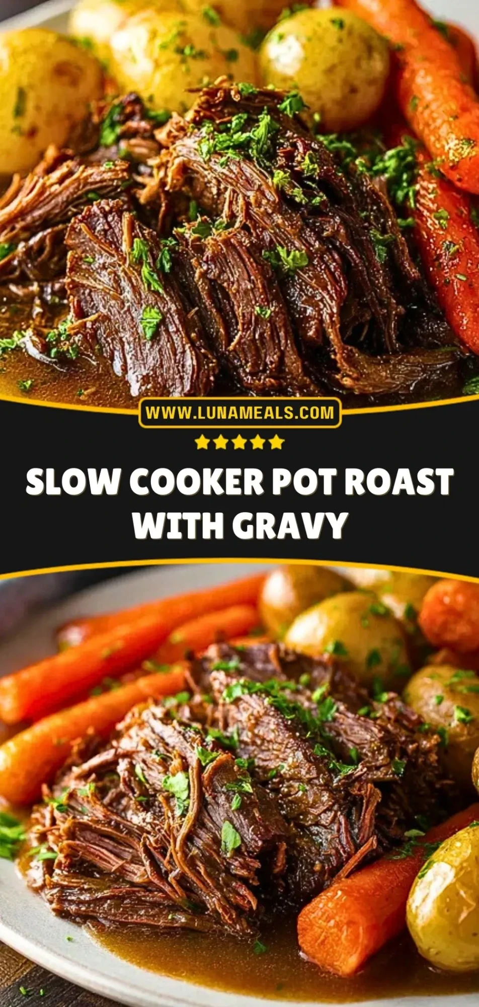 Slow Cooker Pot Roast with Gravy (3)